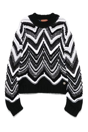 maglione in lana nero MISSONI KIDS | MV9A10W0183930BC